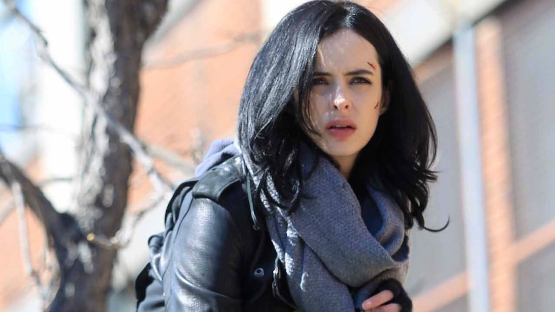 NEW YORK, NY - MARCH 10:  Krysten Ritter filming "Jessica Jones" on March 10, 2015 in New York City.  (Photo by Steve Sands/GC Images)