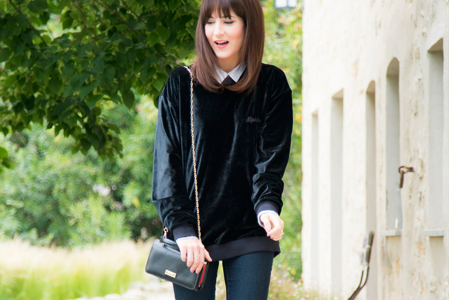 Look comfy para jantar em Valbonne