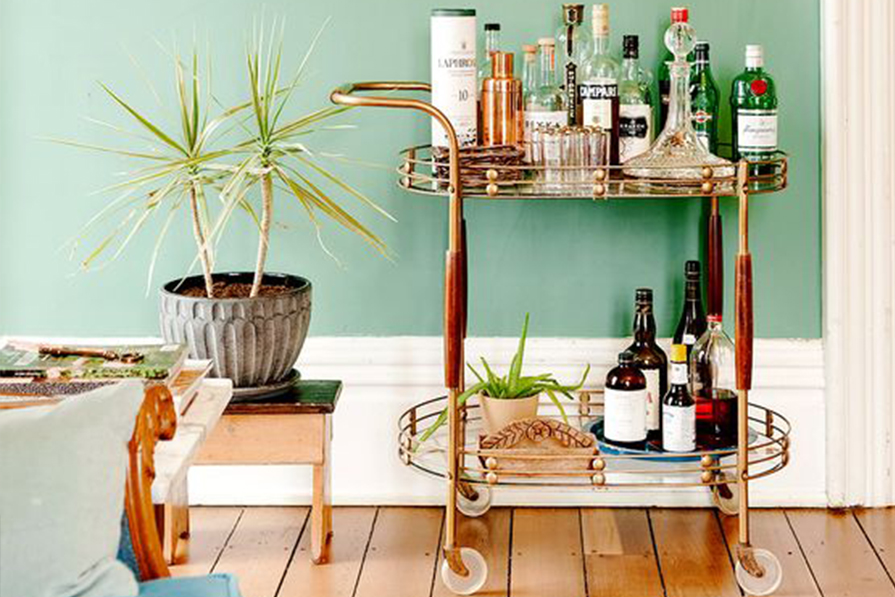 Toque cool: bar cart