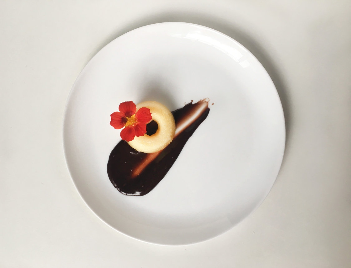 Pudim de Limão com Ganache de Chocolate ao Leite