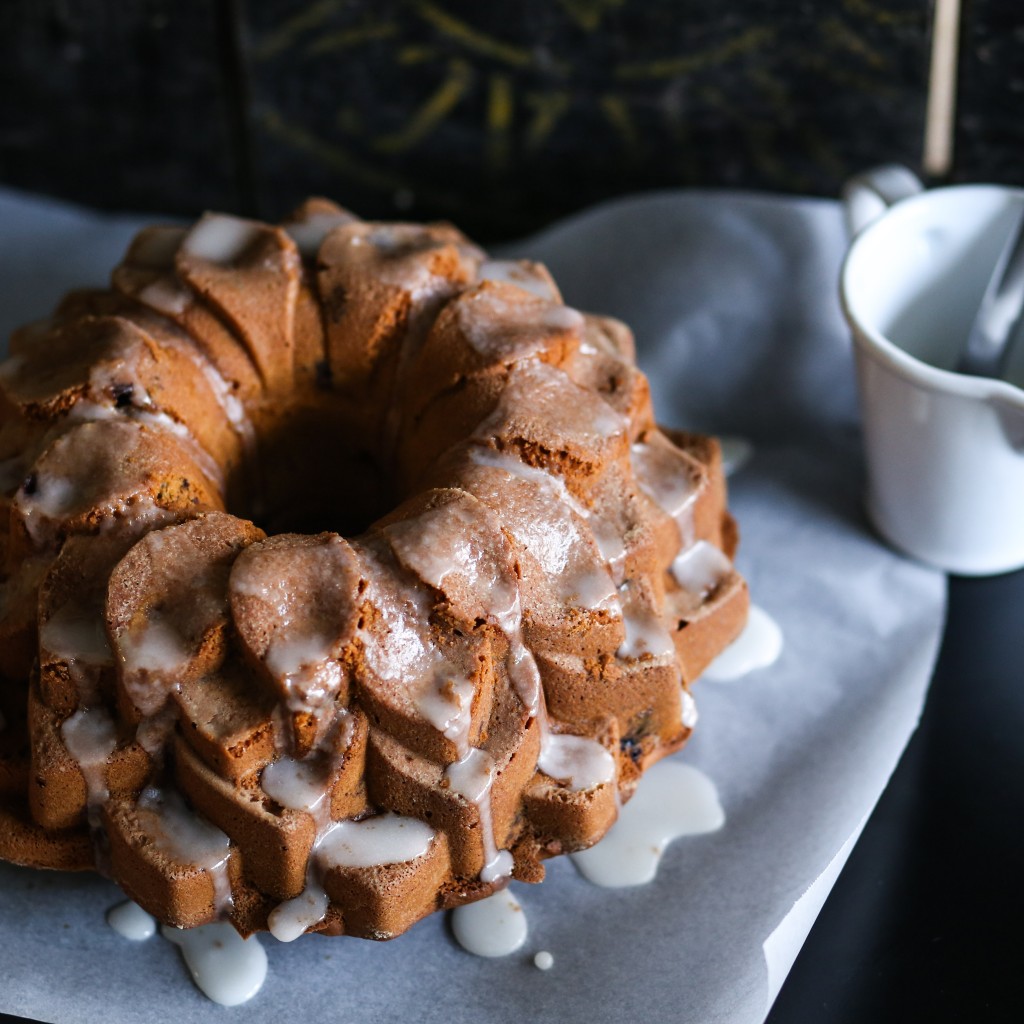 Bolo de blueberry e mel sem glúten/lactose