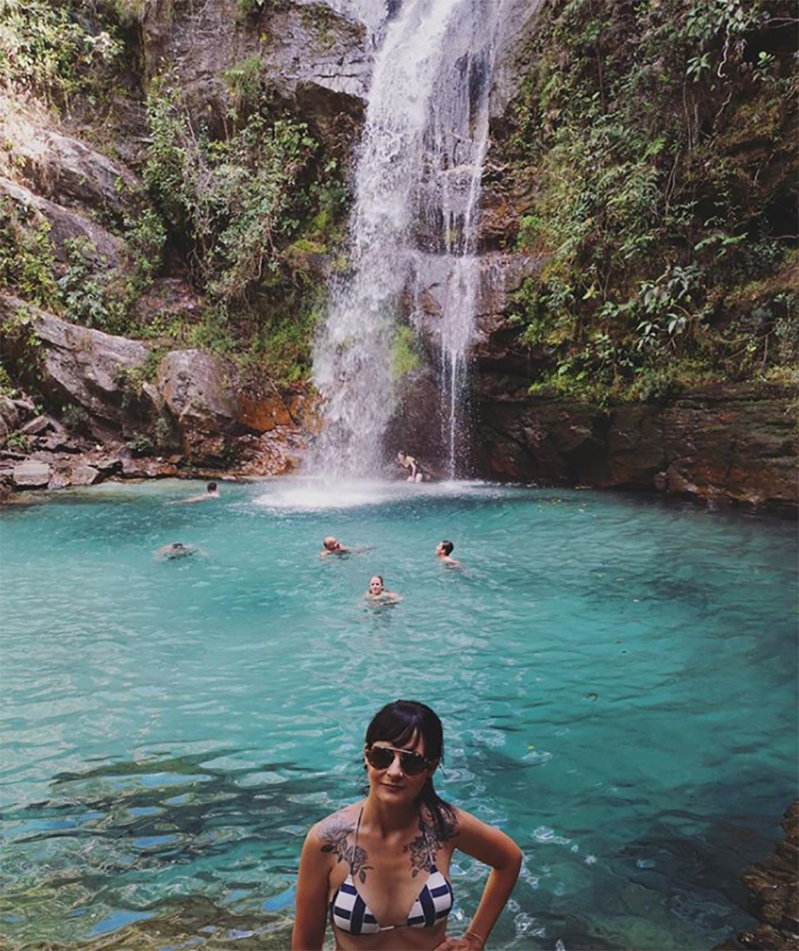 tenis trilha cachoeira