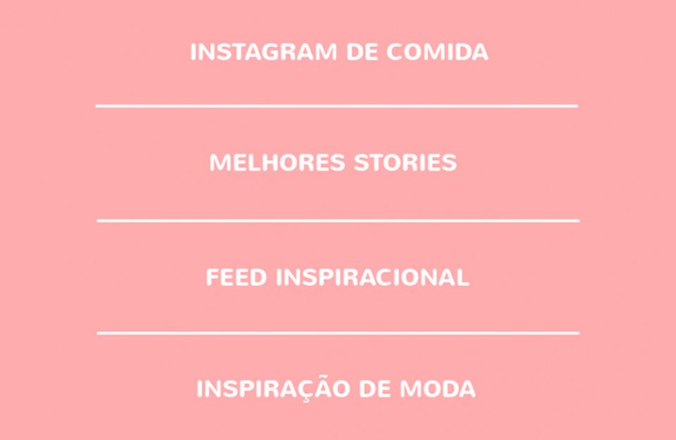 Insta Favs: Listas para os Stories