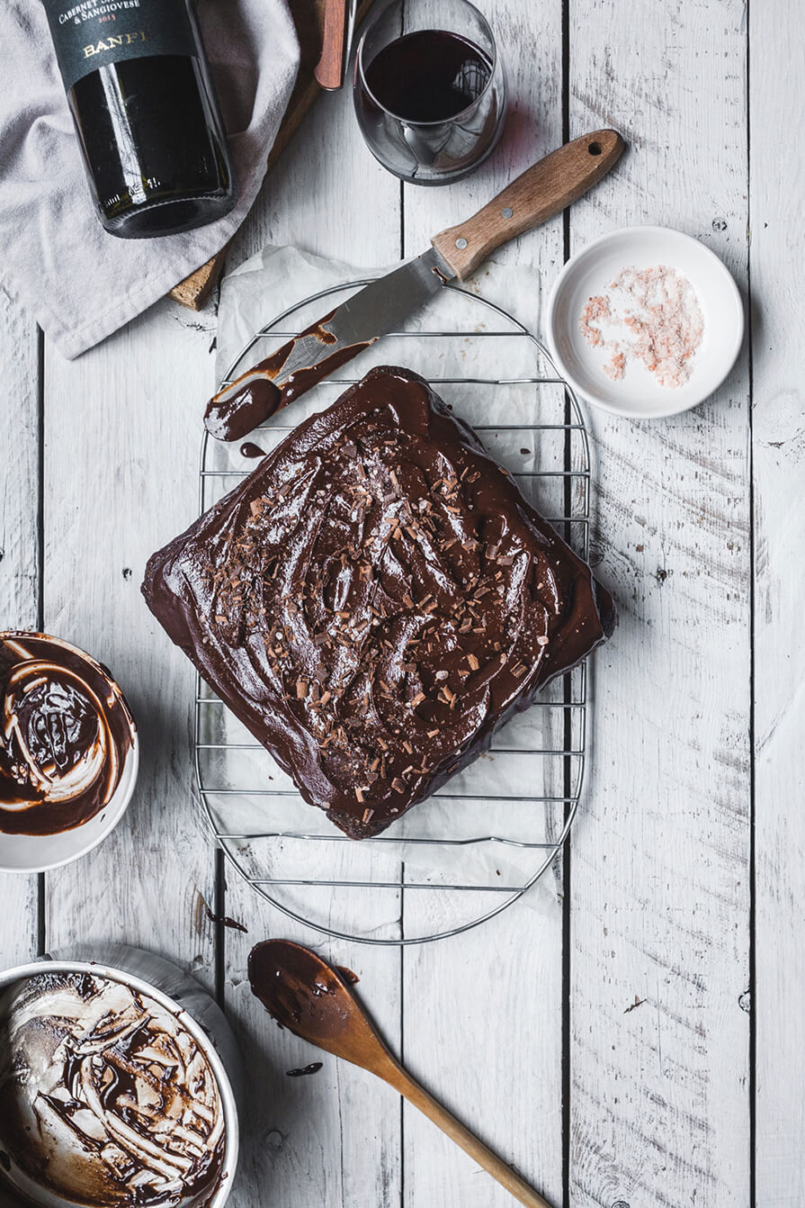 bolo de chocolate com vinho