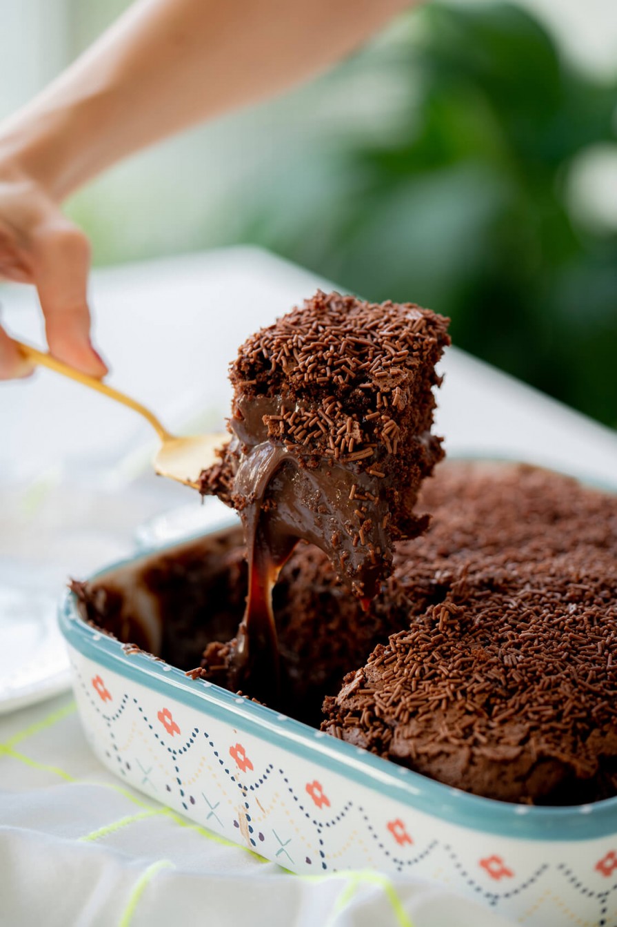 bolo gelado de brigadeiro