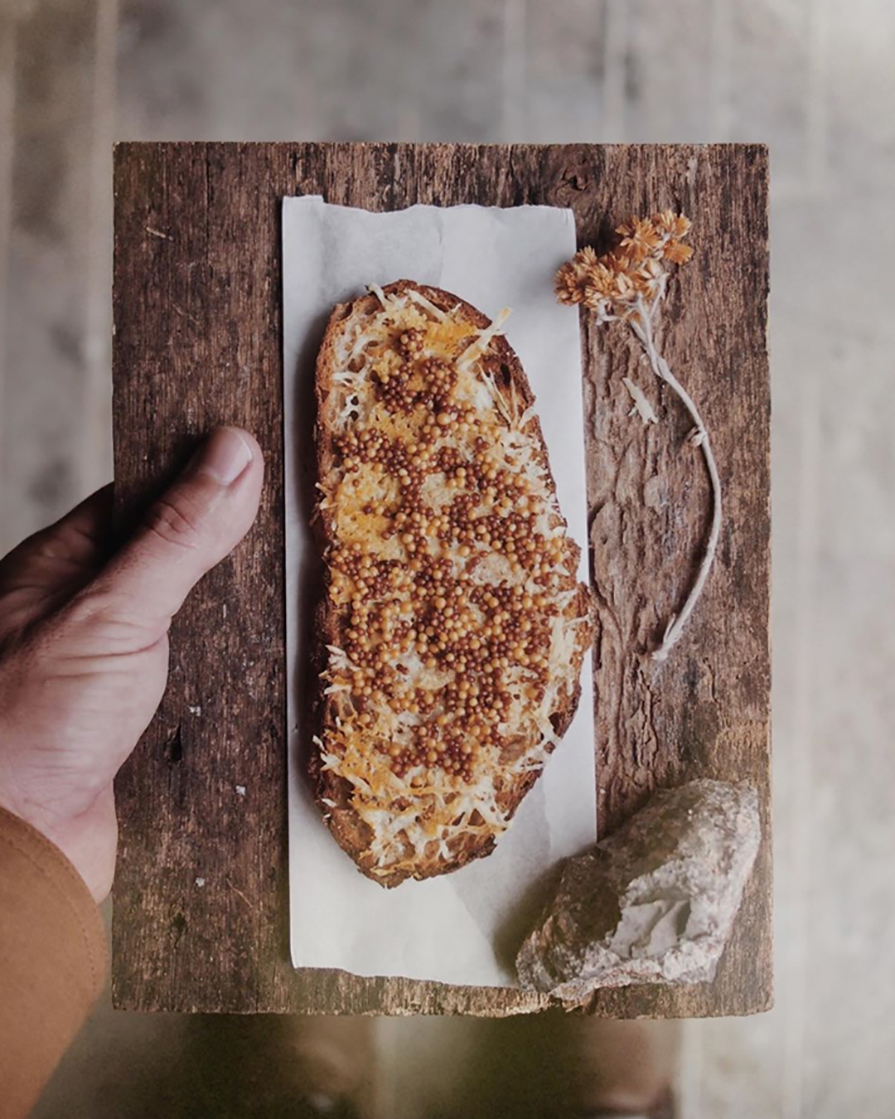 pão com manteiga fermentada 