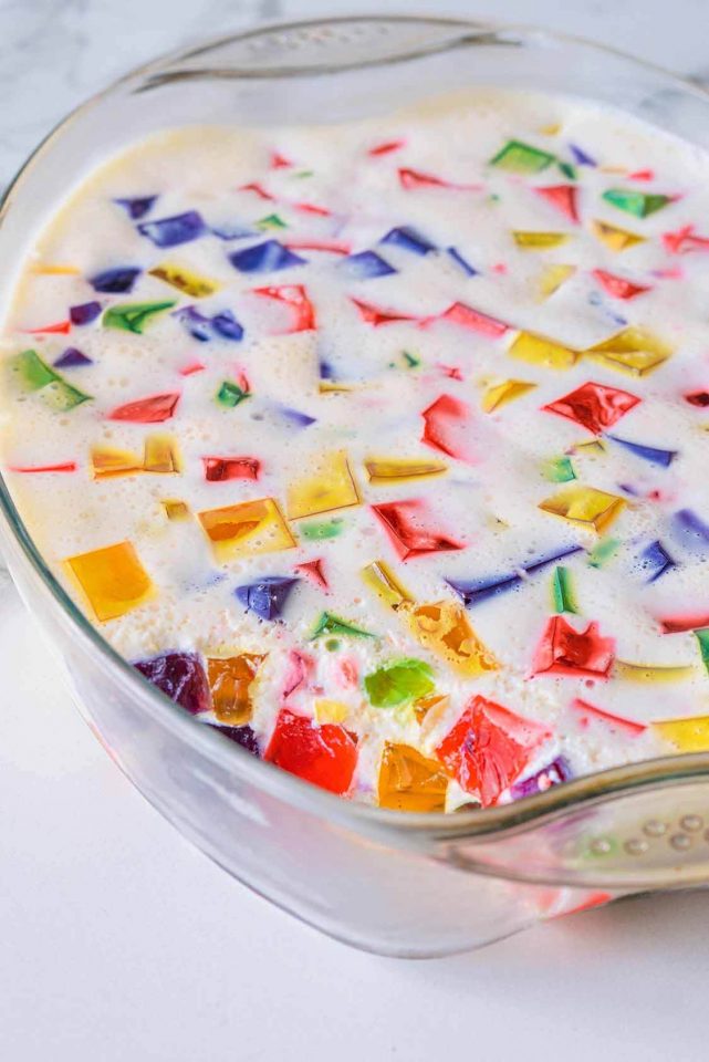 Mosaico de Gelatina Colorida