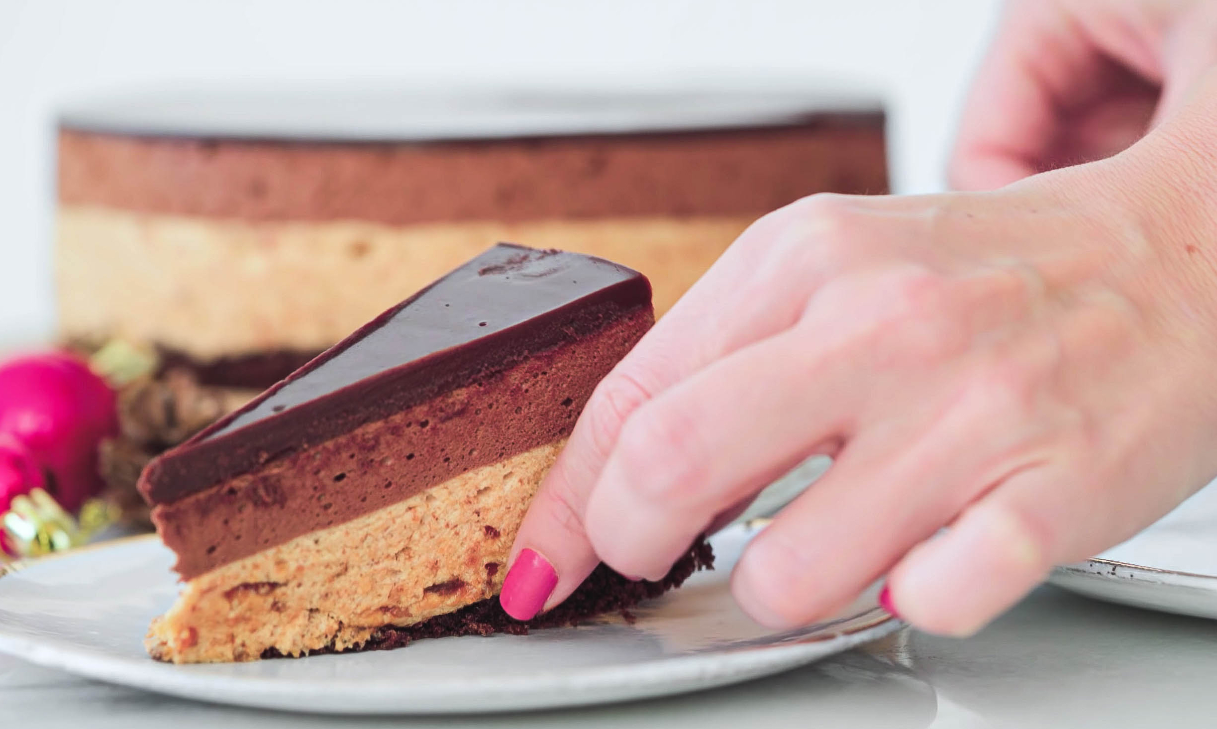 TORTA MOUSSE DE CHOCOLATE COM MARACUJÁ