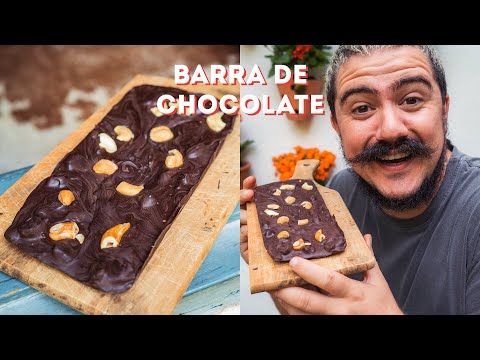 BARRA DE CHOCOLATE FEITA EM CASA