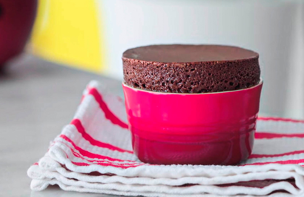 Suflê Petit Gateau de Chocolate Vulcão
