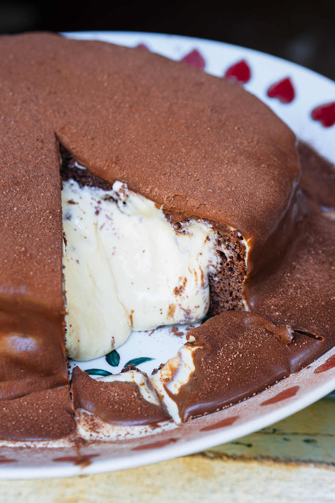 bolo de chocolate com maracujá