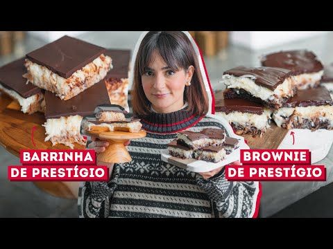 BROWNIE DE CHOCOLATE E BARRINHA DE COCO | ASMR