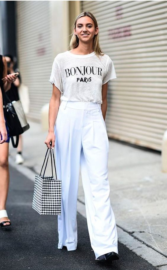 Como combinar pantalona branca: dicas e inspirações de looks